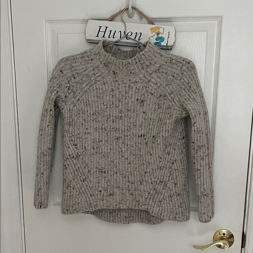 Madewell Speckled Gray Women's Turtleneck Sweater